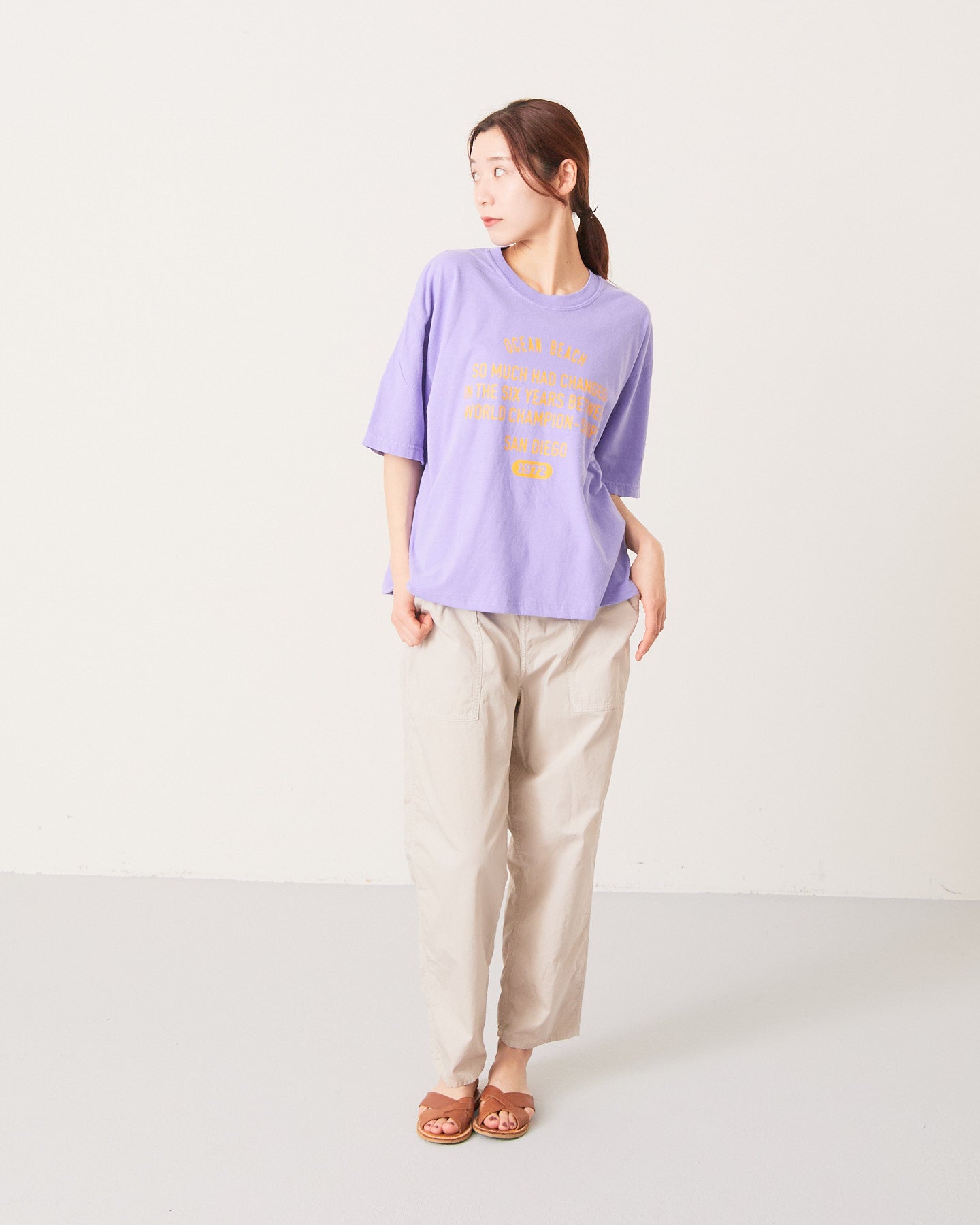 ALL HOURS 6.1OZ PIGMENT DYED HALF SLEEVE TEE　AH501-0505