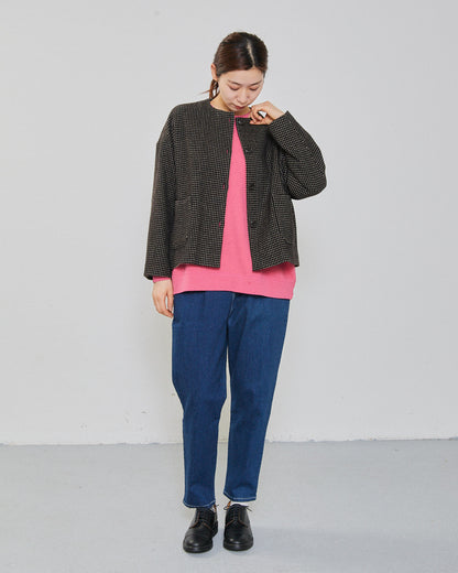 RECYCLE WOOL TWEED PIN DOT JACKET 2604YJ-0914 / LILOU&LILY ﾘﾙｱﾝﾄﾞﾘﾘｰ