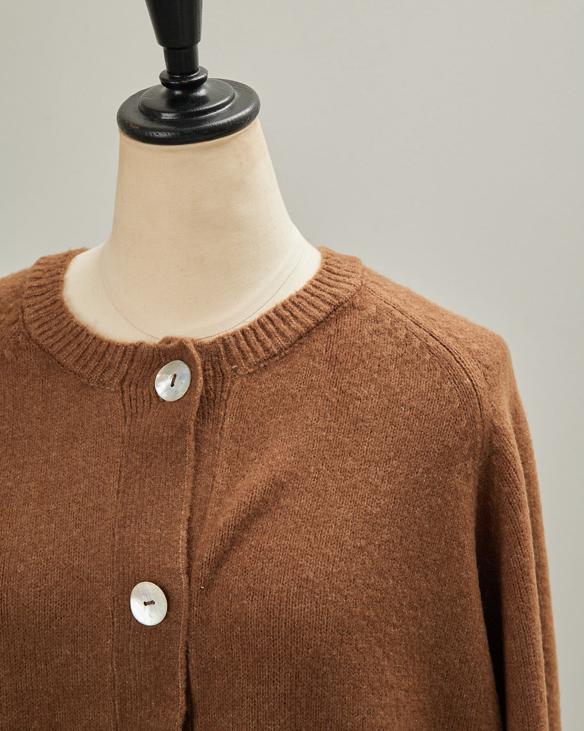 7GAUZE RIB KNIT CARDIGAN 2601019 / HIBINE