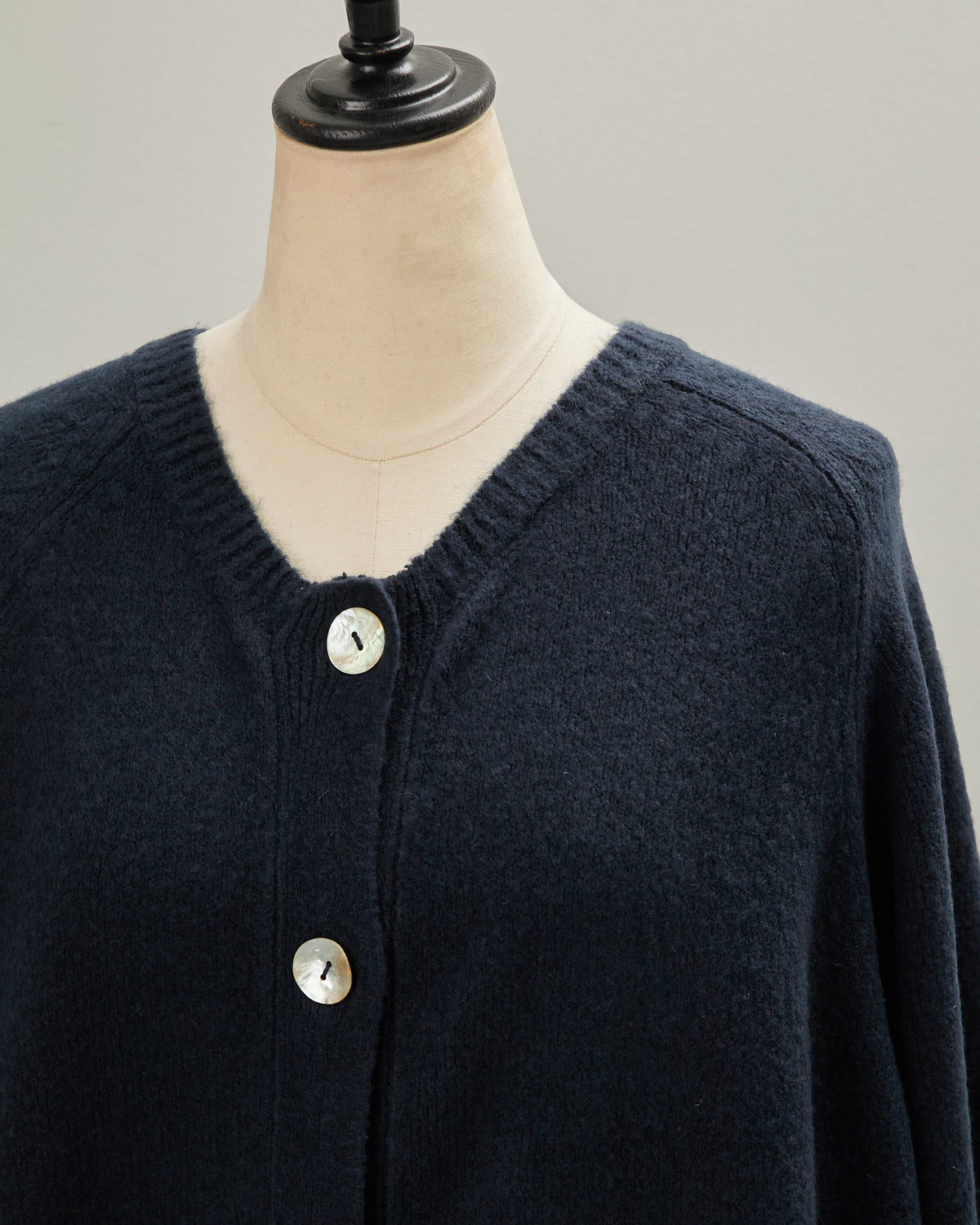 7GAUZE RIB KNIT CARDIGAN 2601019 / HIBINE