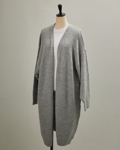 5GAUZE KNIT LONG CARDIGAN 2601022 / HIBINE