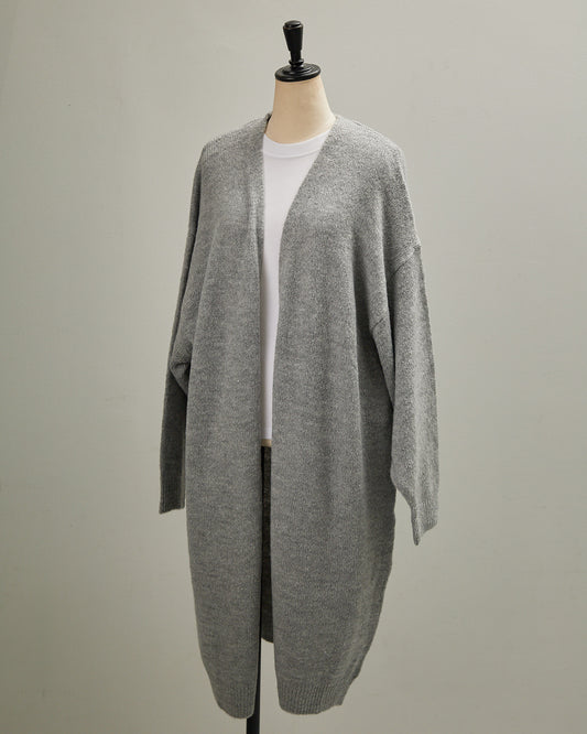 5GAUZE KNIT LONG CARDIGAN 2601022 / HIBINE