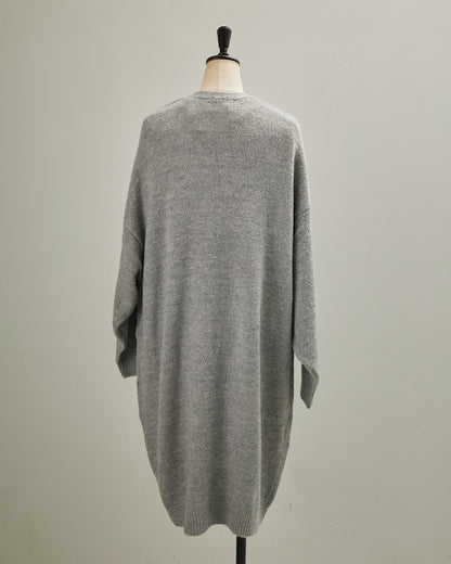 5GAUZE KNIT LONG CARDIGAN 2601022 / HIBINE