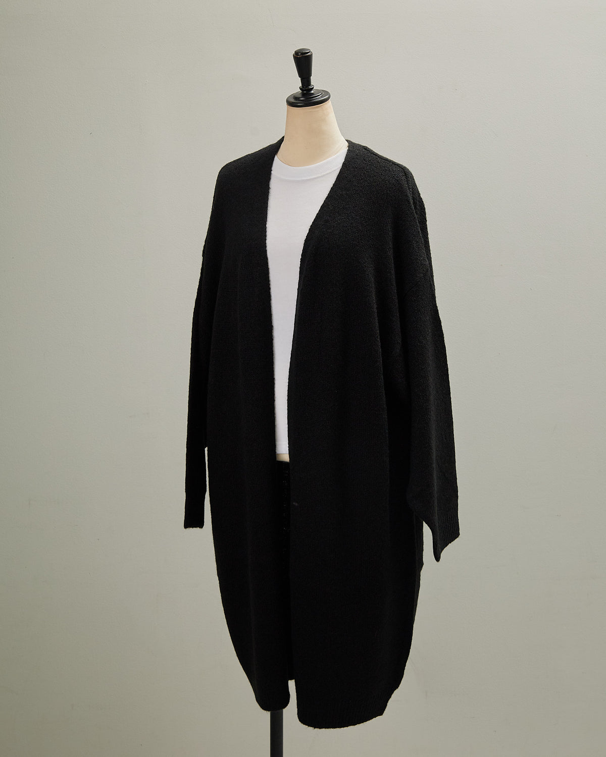 5GAUZE KNIT LONG CARDIGAN 2601022 / HIBINE