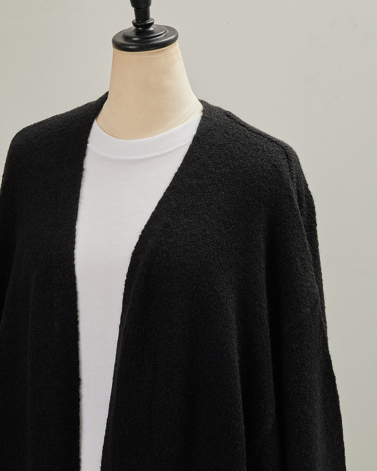 5GAUZE KNIT LONG CARDIGAN 2601022 / HIBINE