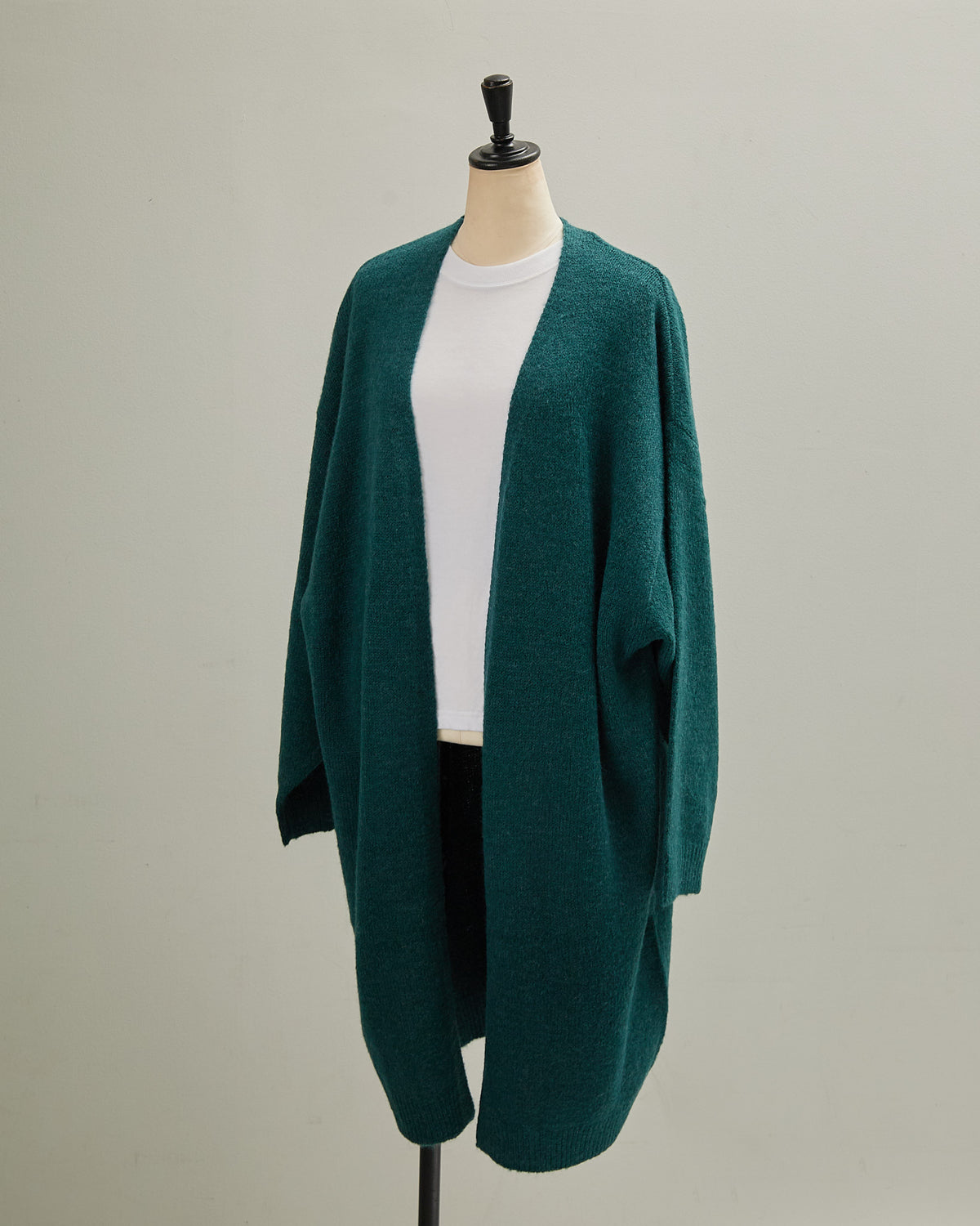 5GAUZE KNIT LONG CARDIGAN 2601022 / HIBINE
