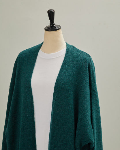 5GAUZE KNIT LONG CARDIGAN 2601022 / HIBINE
