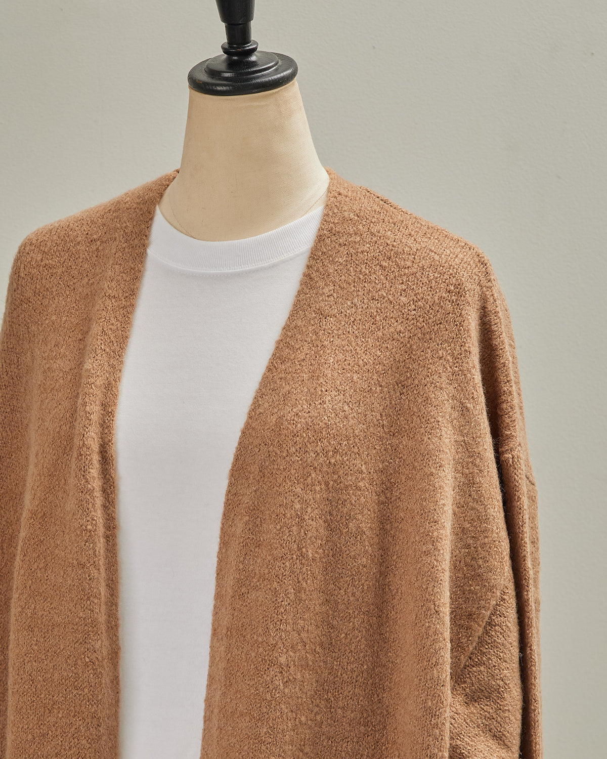 5GAUZE KNIT LONG CARDIGAN 2601022 / HIBINE