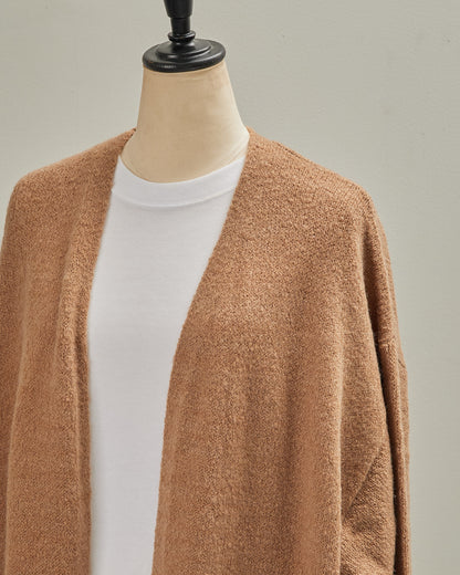 5GAUZE KNIT LONG CARDIGAN 2601022 / HIBINE