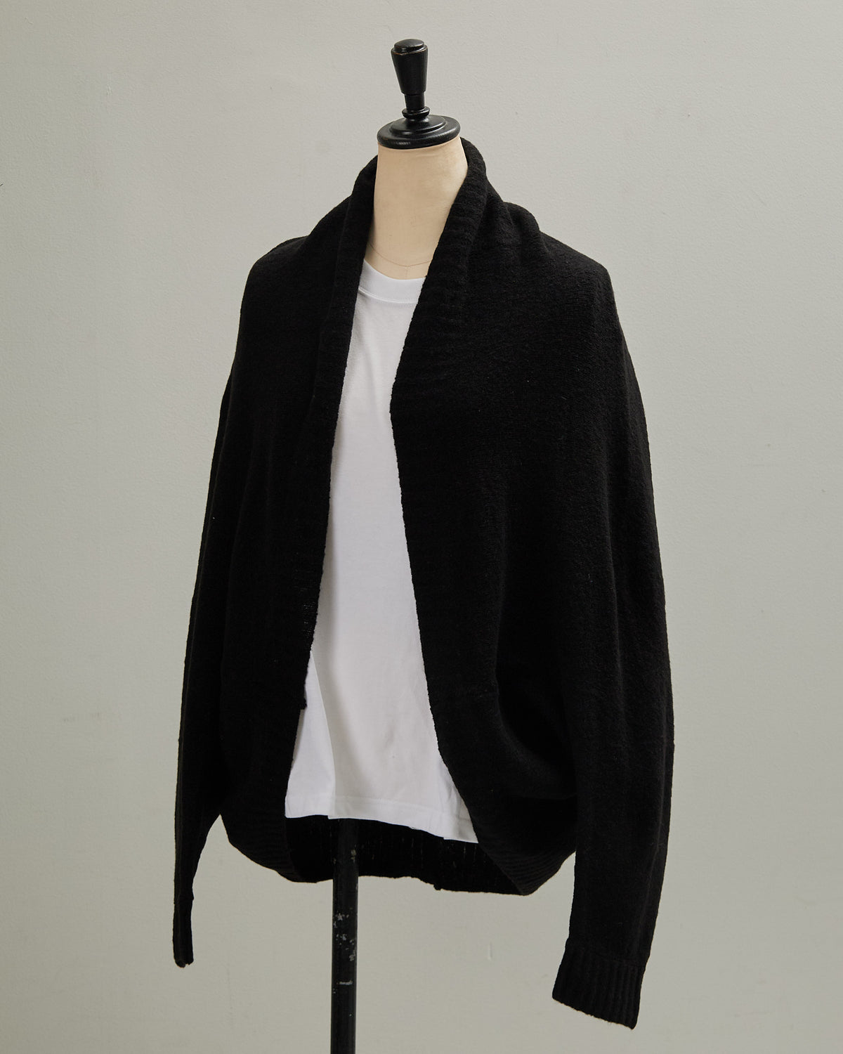 7GAUZE KNIT FRINGE CREW 2601018 / HIBINE