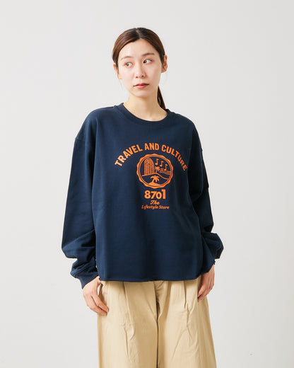 8.8オンス スウェット-TRAVEL&CULTURE- AH510-0105 /ALLHOURS ｵｰﾙｱﾜｰｽﾞ