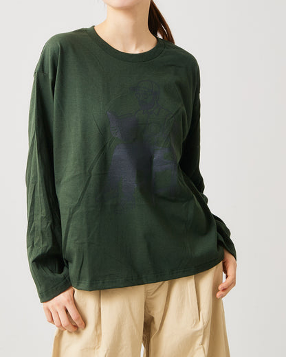 6.0オンス 長袖Ｔシャツ-BOOK LOVER- AH510-0101 /ALLHOURS ｵｰﾙｱﾜｰｽﾞ