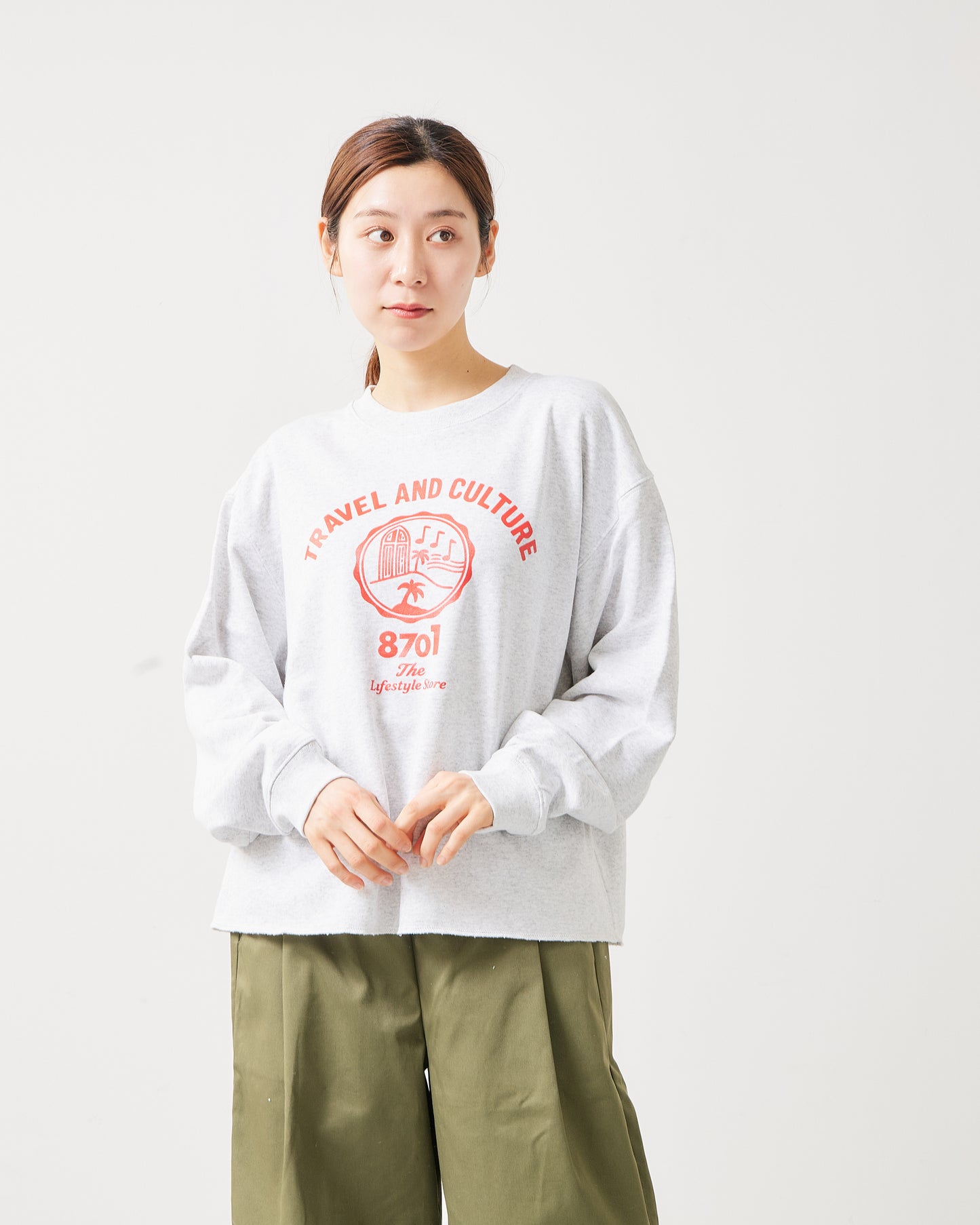 8.8オンス スウェット-TRAVEL&CULTURE- AH510-0105 /ALLHOURS ｵｰﾙｱﾜｰｽﾞ