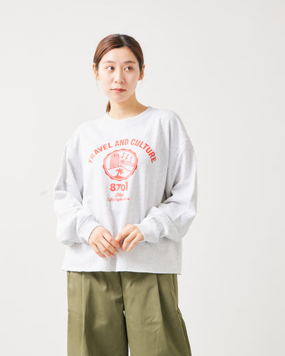 8.8オンス スウェット-TRAVEL&CULTURE- AH510-0105 /ALLHOURS ｵｰﾙｱﾜｰｽﾞ