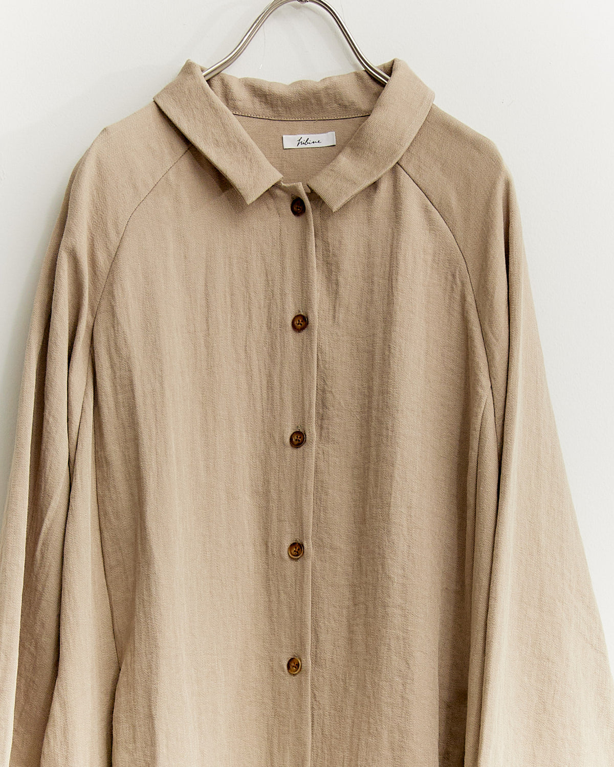 COTTON LINEN COAT OP 260910 / HIBINE